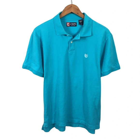 PO77 Mens CHAPS Ralph Lauren Preppy Beach Polo Shirt L - Picture 1 of 4